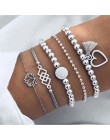 Boho Charm bransoletki i zestaw bransoletek dla kobiet w stylu Vintage bransoletka z paciorkami moda wielowarstwowe Pulseras akc