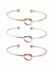 4-kolor oryginalny design czysta miedź odlewania miłość węzeł otwórz metal bransoletka bransoletka miłość bransoletka Wykwintne 