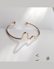 Darmowa wysyłka Koreański kobiety metal biżuteria projekt akcesoria prezent geometria trójkąta okrągły bransoletka proste temper