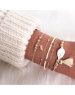 Boho Charm bransoletki i zestaw bransoletek dla kobiet w stylu Vintage bransoletka z paciorkami moda wielowarstwowe Pulseras akc