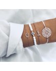 Boho Charm bransoletki i zestaw bransoletek dla kobiet w stylu Vintage bransoletka z paciorkami moda wielowarstwowe Pulseras akc