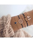 Boho Charm bransoletki i zestaw bransoletek dla kobiet w stylu Vintage bransoletka z paciorkami moda wielowarstwowe Pulseras akc