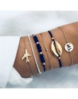 Boho Charm bransoletki i zestaw bransoletek dla kobiet w stylu Vintage bransoletka z paciorkami moda wielowarstwowe Pulseras akc