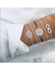 Boho Charm bransoletki i zestaw bransoletek dla kobiet w stylu Vintage bransoletka z paciorkami moda wielowarstwowe Pulseras akc