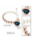 CHICVIE nowy złoty kolor perły koraliki Strand bransoletki z niebieskimi kamieniami 2019 ślub i zaręczyny biżuteria bransoletka 