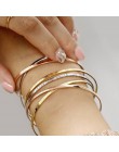 Inspirujące bransoletka mankiet Bangle dla kobiet różowe złoto srebro grawerowane bransoletki żona narzeczony personalizowane pr