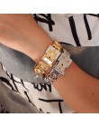 UKMOC klasyczny dżetów metalowe bransoletki dla kobiet oświadczenie Alloy mankiet Bangle biżuteria Party akcesoria mody