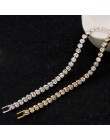 2018 nowy luksusowe błyszczące Austria, kryształowe bransoletki dla kobiet srebrny złoty kolor bransoletka Collier Femme biżuter