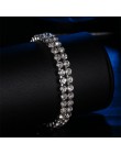2018 nowy luksusowe błyszczące Austria, kryształowe bransoletki dla kobiet srebrny złoty kolor bransoletka Collier Femme biżuter