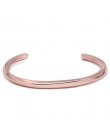 Mcllroy stalowe bransoletki w kształcie litery C moda tytanowa stalowa bransoletka mankiet dla kobiet typ C skręcone bransoletki