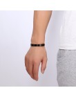 Vnox darmowa grawerowanie niestandardowe podstawowe bransoletki dla kobiety mężczyźni proste ze stali nierdzewnej para mankietów