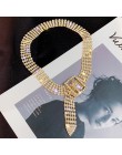 FYUAN moda pełna Rhinestone Choker naszyjniki dla kobiet Bijoux błyszczący srebrny kolor przycisk naszyjniki komunikat biżuteria