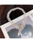 FYUAN moda pełna Rhinestone Choker naszyjniki dla kobiet Bijoux błyszczący srebrny kolor przycisk naszyjniki komunikat biżuteria
