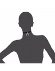 2019 nowy projekt czarny aksamitna wstążka Choker naszyjnik Gothic ręcznie z urok wisiorek z księżycem Gothic Emo dla kobiet Col