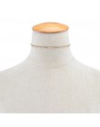 Bls-cud czeski wisiorek naszyjniki dla kobiet w stylu Vintage kryształ w złotym kolorze Choker naszyjnik oświadczenie biżuteria 