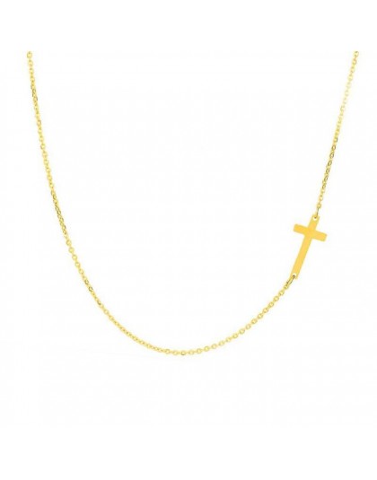 Proste srebro i złoto kolor krzyż Choker naszyjnik dla kobiet czeski stal nierdzewna krótki łańcuszek naszyjnik biżuteria letnia