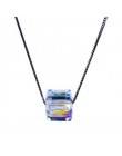 LE SKY moda kryształ wisiorek z księżycem łańcuch wielowarstwowa naszyjnik dla kobiet dziewczyna prezent biżuteria