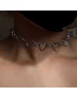Bls-cud moda miłość serce Link pojedyncza warstwa Choker naszyjniki dla kobiet złoty naszyjnik biżuteria walentynki Party Girl p