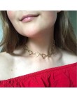 Bls-cud moda miłość serce Link pojedyncza warstwa Choker naszyjniki dla kobiet złoty naszyjnik biżuteria walentynki Party Girl p
