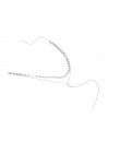 Hot moda cekiny Choker kryształowy naszyjnik złoty srebrny proste z frędzlami Chain Collar Choker biżuteria punkowa prezent dla 