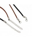 10 sztuk/zestaw czarny brązowy zamsz skórzany sznurek naszyjnik biżuteria sznurkowa dokonywanie DIY łańcuszek biżuteria