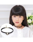Naszyjnik dla dzieci dziewczyna Choker naszyjnik na obojczyk dla dzieci łańcuch Ornament koronki elastyczne dzianiny kołnierz kr