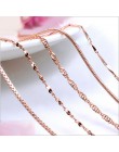 RE 45cm DIY łańcuch naszyjniki przyjazne dla kobiet miedzi fala/wąż/Box łańcuchy koraliki do biżuterii dla wisiorek akcesoria ró