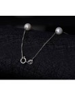 Anenjery 925 Sterling Silver biżuteria 12 sztuk 6mm perła pudełko choker łańcuszek naszyjnik kolye collares bijoux femme S-N54