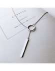 XIYANIKE Vintage 925 Sterling Silver biżuteria koło pasek długi łańcuch wisiorki i naszyjniki sterling-srebrny naszyjnik Choker 