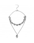 Czeski wielowarstwowe wisiorek naszyjnik dla kobiet moda, geometryczne Charm naszyjnik łańcuch biżuteria hurtowych
