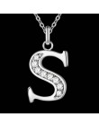 List A-S darmowa wysyłka posrebrzane naszyjnik, pieczęć 925 moda biżuteria srebrna moda wisiorek/XYLQNNAG XYLQNNAG