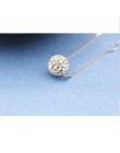 SHUANGR 2017 najwyższej jakości srebrny klasyczny naszyjnik kobiet krótki projekt Vrystal Shambhala piłka Bhain eleganckie krótk