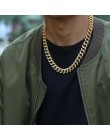 Hip Hop naszyjniki Iced Out kryształ Rhinestone Miami kubański łańcuch złoty kolor srebrny naszyjnik cyrkoniowy bransoletka zest