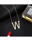 Osobowość list naszyjnik duży choker złoty wisiorek początkowe naszyjniki dla kobiet nowoczesne akcesoria kołnierz hurtownie Dro