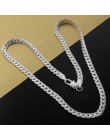5MM moda biżuteria mężczyźni kobiety złoty naszyjnik na boki wąż łańcuch naszyjnik 24 Cal akcesoria Bijoux Femme Hip Hop biżuter