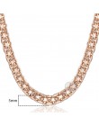 Trendsmax 5mm naszyjniki dla kobiet dziewczyn 585 różowe złoto Bismark Link łańcuszek damski naszyjnik moda biżuteria prezenty 4