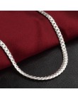 5MM moda biżuteria mężczyźni kobiety złoty naszyjnik na boki wąż łańcuch naszyjnik 24 Cal akcesoria Bijoux Femme Hip Hop biżuter