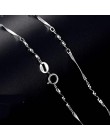 100% srebro łańcuszek kobieta moda urok 925 srebrny naszyjnik oryginalny podstawowy łańcuch luksusowa biżuteria