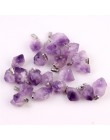 Natural point stone Pendants Pendulum purple Healing Crystal Chakra Reiki Beads random size Free shipping