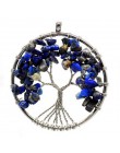 7 Chakra kwarcowy kamień naturalny drzewo życia pendulum wisiorek naszyjnik dla kobiet uzdrowienie kryształowe naszyjniki wisior