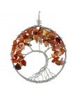 7 Chakra kwarcowy kamień naturalny drzewo życia pendulum wisiorek naszyjnik dla kobiet uzdrowienie kryształowe naszyjniki wisior