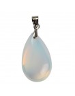Assorted Natural Stone Water Drop Pendants Pendulum Crystal Fluorite Opalite obsidian Chakra Healing Reiki Beads&Free shipping