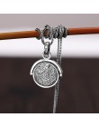 BALMORA 925 Sterling Silver 360 szybki obrotowy sześć słowa 'Sutra wisiorki i łańcuch dla mężczyzn kobiety tradycyjny biżuteria 