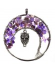 7 Chakra kamienie kryształowe naszyjniki wisiorki kamień naturalny drzewo życia Pendulum wisiorek naszyjnik dla kobiet Healing R