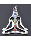 7 Chakra kamienie Reiki Chakra punkt drzewo życia wisiorek urok wisiorek – biżuteria Ankh joga urok 3D kamień naszyjnik