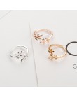 Charms dwa kolory oliwy z oliwek drzewo gałąź liście otwarty pierścień dla kobiet dziewczyna obrączki regulowany pierścionki na 