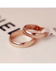 Wysokiej jakości 4mm hurtownia prosty pierścień moda pierścionek z różowego złota męska i damska ekskluzywna para obrączka