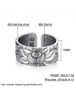 V. YA 100% prawdziwe 999 czystego srebra biżuteria kwiat lotosu otwarty pierścień dla mężczyzn mężczyzna mody darmo wielkość Bud