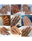 17 KM 8 projekt w stylu Vintage złota gwiazda księżyc pierścienie zestaw dla kobiet BOHO Opal kryształ Midi Ring Finger 2019 kob