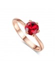 Podwójne Fair 6 Claw 1 Carat cyrkonia ślub/obrączki dla kobiet srebrny/różowe złoto kolor damska biżuteria pierścionki DFR014